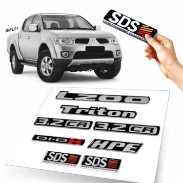 Imagem de Adesivos L200 Triton HPE SDS DI-DH 3.2 CR Escovado Resinados - Resitan