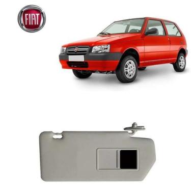 Imagem de Quebra Sol  Fiat Uno 2008 Cinza Com Espelho Motsta - NWT