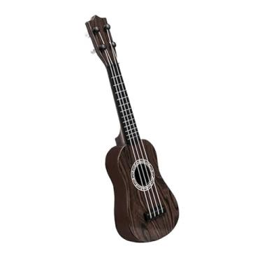 Imagem de Brinquedo de Guitarra Infantil Design de Desenho Animado de Plástico Ukulele Brinquedo Educativo Meninos Meninas Tamanho Portátil Brinquedo de Guitarra Infantil (Padrão de grão