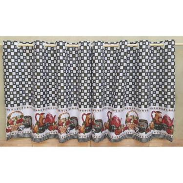 Imagem de Cortina De Pia 2,40 X 0,80 Em Oxford Com Ilhós Para Varão Simples - JU