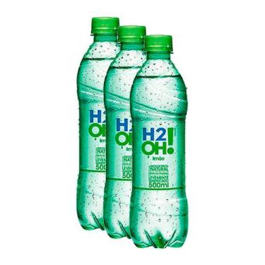 Imagem de Kit 3 Refrigerante H2OH! Limão com 500ml