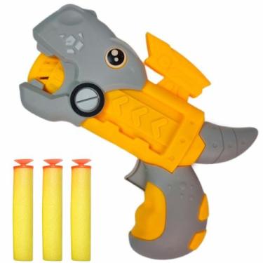 Imagem de Dinossauros Brinquedo Lança Dardos Dino Baby Com 3 Dardos - Pais E Fil