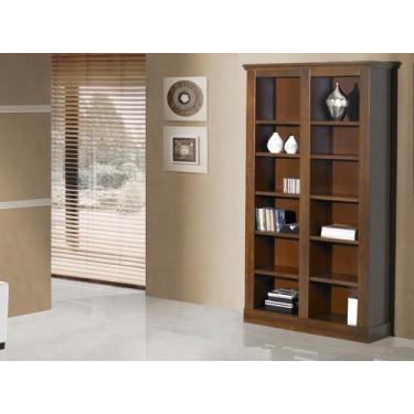 Imagem de Estante Biblioteca Vicenza 2 Corpos Madeira Maciça Weihermann, Capucci