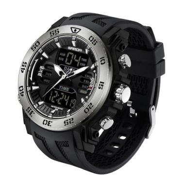 Imagem de Relógios Esporte Quartzo E Digital 50m Cronômetro E Luz De Fundo