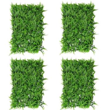 Imagem de Placa de Grama Samambaia Eucalipto Muro Inglês Premium 40x60 - decorka