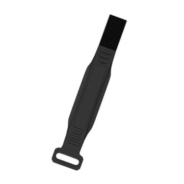 Imagem de oshhni Banda patelar de silicone estabilizador de patela tendão suporte de joelho joelheira portátil manga joelheira para tênis caminhadas agachamentos, Preto