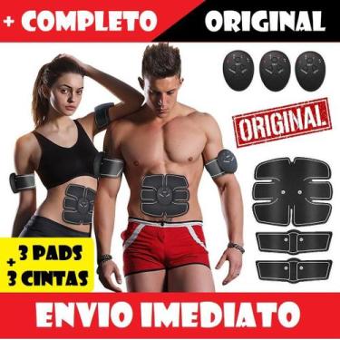 Imagem de Kit Abs Pro Abdômen Braço Perna Tonificador Muscular Fit Definidor Cin