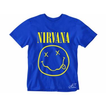 Imagem de Camiseta Nirvana camisa Banda de Rock Masculina e Feminina blusa Uniss