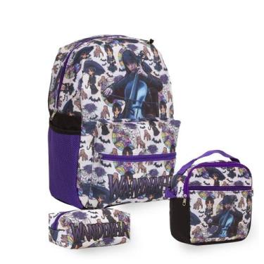 Imagem de Kit Mochila Infantil Wandinha Lancheira Térmica Toys 2U