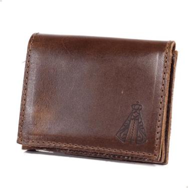 Imagem de Carteira Masculina  Em Couro Modelo em L Para Cnh Nossa Senhora Aparec