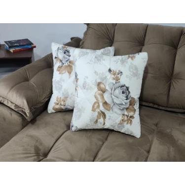 Imagem de ALMOFADA 100% ALGODÃO CHEIA COM ENCHIMENTO MACIO E CONFORTÁVEL COM ZIP