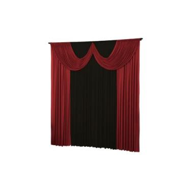 Imagem de Cortina Paris 4 Metros Quarto Sala Igreja Malha Gel  - Dennis Confecçõ