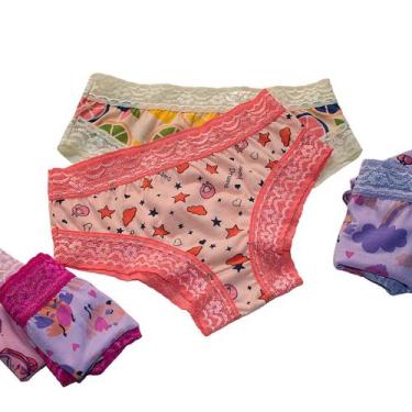 Imagem de Kit 20 Roupa Intima Calcinha Infantil Respirável Viscose - Empório da 