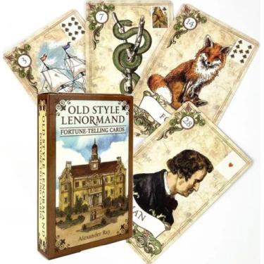 Imagem de Old Style Lenormand Oracle Deck Oráculo Cigano Estilo Antigo Baralho d