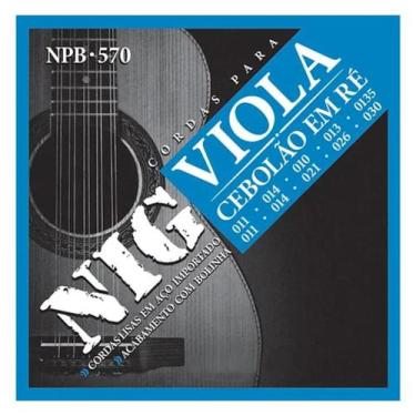 Imagem de Encordoamento nig viola afinacao cebolao em re npb570