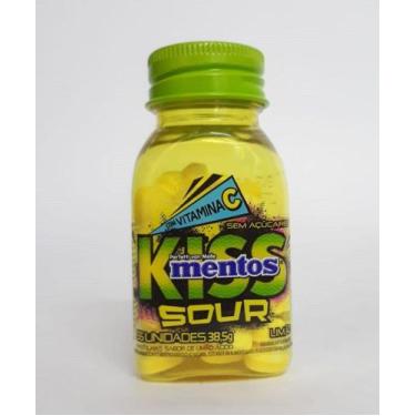 Imagem de Mentos Kiss Sour Limão 38,5 gramas - Perfetti
