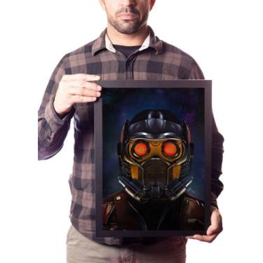 Imagem de Lindo Quadro Guardiões Da Galáxia Star Lord Poster Moldurado - Fanarte