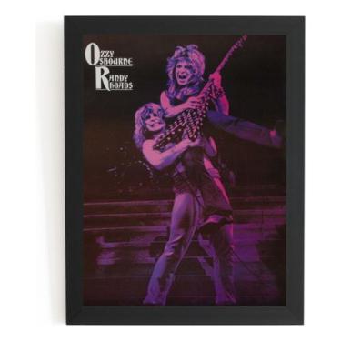 Imagem de Poster Com Moldura Ozzy Osbourne & Randy Rhoads Quadro - Fanarte
