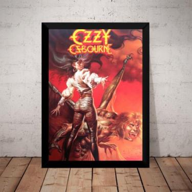 Imagem de Poster Com Moldura Ozzy Osbourne Arte Quadro - Fanarte