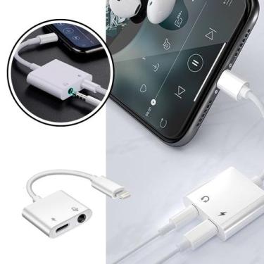Imagem de Adaptador carregador e Fone Iphone Duplo - Inova