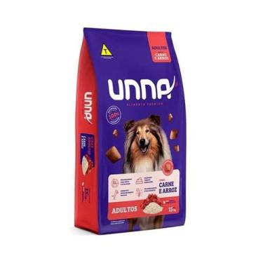 Imagem de Ração Cães Adultos Carne/Arroz Diferentes Portes 15kg UNNA