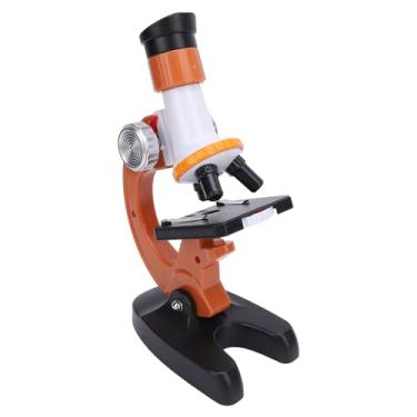 Imagem de Microscópio para Crianças, Microscópio Infantil Com Lentes de Alta Potência Alimentado por Bateria, Ferramenta Científica Educacional Requintada para Crianças Com Slides Em