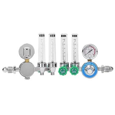 Imagem de WX-55X-2L Regulador de Argônio Medidor de Fluxo Duplo Cga540 Métrico Redutor de Pressão de Gás de Dois Estágios para Soldagem e Corte