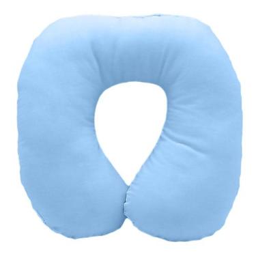 Imagem de Almofada de Pescoço para Bebês de 0 ate 2 anos  Happy Line, Azul aço