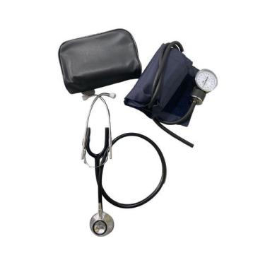 Imagem de Kit Esfigmomanômetro + Estetoscópio Duplo Premium  Adulto