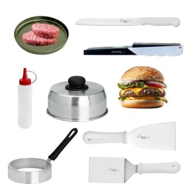 Imagem de Kit Conjunto profissional com acessórios P/chapa De Lanche Lanchonete Restaurantes Hotel bares