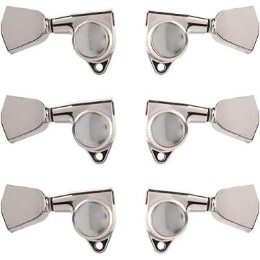 Imagem de Gotoh Sintonizadores de guitarra Magnum Lock-Trad 3+3 com botões Keystone, cromado