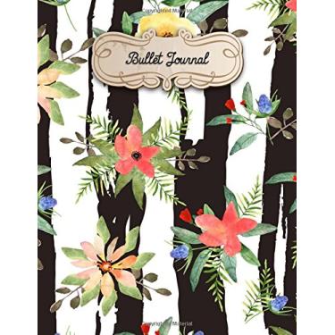 Imagem de Bullet Journal: A4-160 pages - Fleurs - couverture souple glossy - Pointilles - Dot point, bullet journal, dot grid, planner, planning, organizer, journal, Fleurs, Bujo