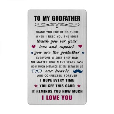 Imagem de Viayen Cartões de Dia dos Pais para Padrinho - Presente de Proposta de Aniversário Padrinho - Natal, Dia dos Namorados, Páscoa