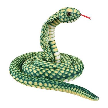 Imagem de Brinquedo de Cobra de Pelúcia, Brinquedo de Cobra de Pelúcia para Decoração de Casa de Mesa (Verde)