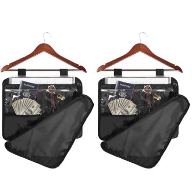 Imagem de Tangoner Bolsa de Armazenamento Escondida com Zíper, Cofre para Joias ou Dinheiro, Cofre Secreto sob Roupas com Compartimento Oculto, Preto