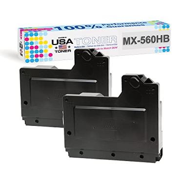 Imagem de Feito nos EUA TONER compatível com cartucho de toner para Sharp MX-M364, MX-M365, MX-M464, MX-M465, MX-M564, MX-M565, MX-560HB, MX560HB (rendimento de 10.000 páginas) (pacote com 2)