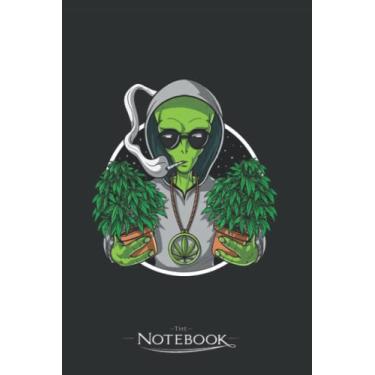 Imagem de Notebook: Alien Stoner Weed Grower: Journal Diary A Gratitude Notebook For all Genders | 120 pages, 6 x 9 in Notes