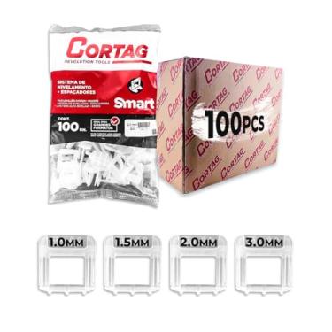 Imagem de Espaçador Nivelador Smart Cortag 100 Peças Para Azulejos Pisos Revestimento Ferramenta de Construção Profissional 1.0mm, 1.5mm, 2.0mm e 3.0mm - (2MM | SMART)