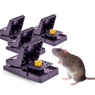 Imagem de Kit 3 Ratoeira Boca De Jacaré Captura De Ratos Reutilizável Domésticos