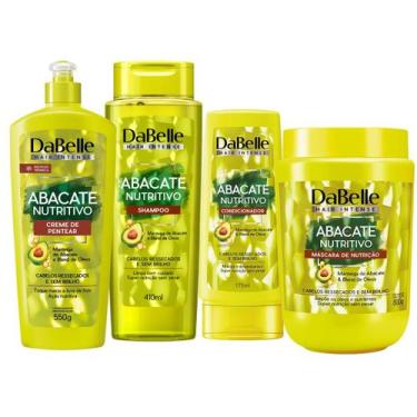 Imagem de Kit Dabelle Abacate Nutritivo + Shampoo 410ml Máscara Tratamento 800g 