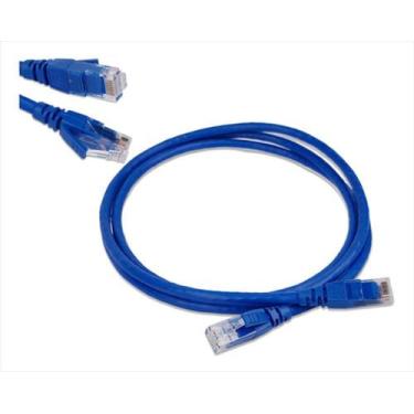 Imagem de Cabo de rede patch cord cat5e 2,0 mts utp azul top de linha - Legrand