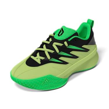 Imagem de adidas Tênis de basquete unissex infantil certificado 3, Limão pulso/preto/verde grito, 18