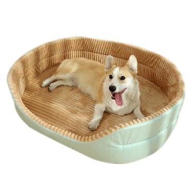 Imagem de Dog Kennel, Large Dog Bed, All Season Dog Sleeping Pad, Soft And Comfortable Dog Sofa,Cat Litter, Washable(Cyan,80 * 65 * 23cm)