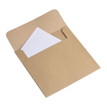 Imagem de BCP 50 envelopes pequenos para moedas Kraft, sacola de compras, sacolas de presente de joias 9 x 9 cm
