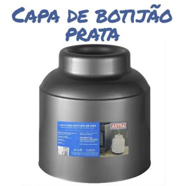 Imagem de Capa Protetora Para Botijao De Gás Plástico Resistente Astra, Prata