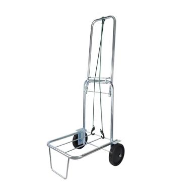 Imagem de Carrinho Maleiro Dobrável Bagageiro com Elástico para Transporte 2 Rodas Reforçadas até 60kg Águia®