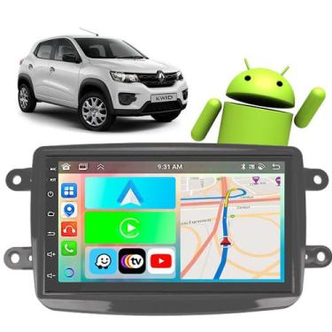 Imagem de Kit Multimidia Android 7 polegadas Kwid 2017 a 2022 CarPlay Waze Wifi 