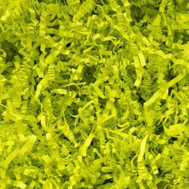 Imagem de Mefleet Papel cortado enrugado de 0,2 kg, papel desfiado verde claro para caixa de presente - enchimento de saco de cesta de presente - enchimento de almofada de grama para Páscoa, dia das mães,