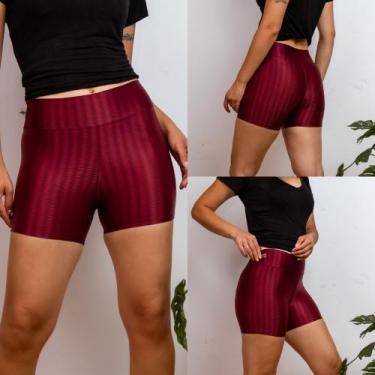 Imagem de Short 3D Poliamida meia coxa P.M.G.GG - Oliver Land, Bordô, M