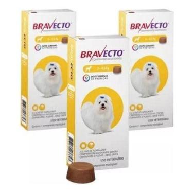 Imagem de 3 Bravecto Cães Antipulga E Carrapato De 2 A 4,5 Kg 112,5 Mg